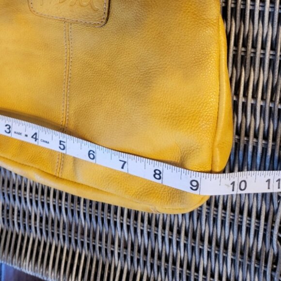 Fossil Leather Crossbody with Cinched Outside Pocket Yellow - Picture 15 of 16